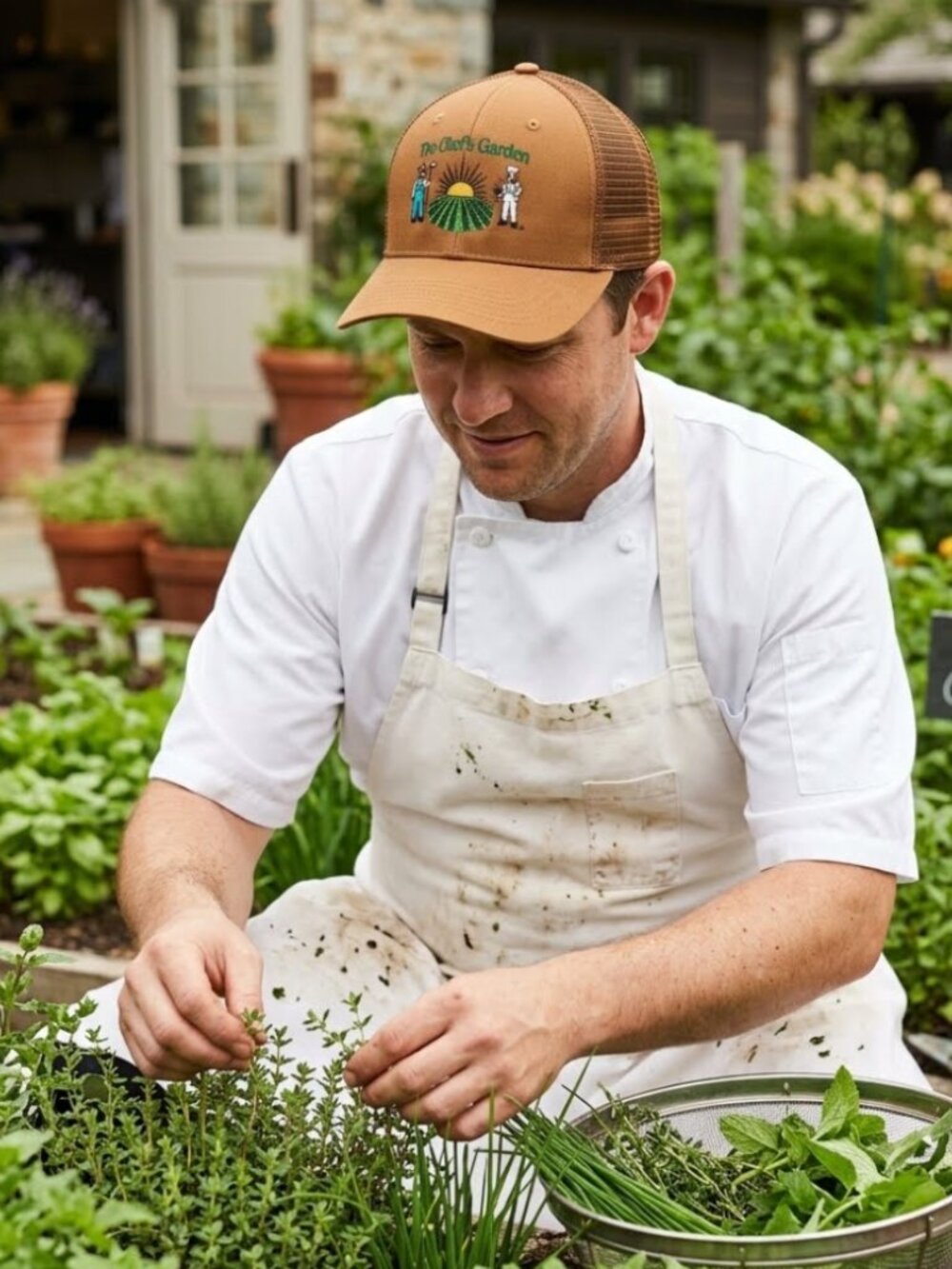 The Chef's Garden Carhartt Mesh-Back Trucker Hat Branded Chef - Picture 3 of 6